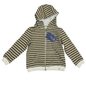 NWT Me & Henry 12/18M Taupe Stripe Parsons Hoodie